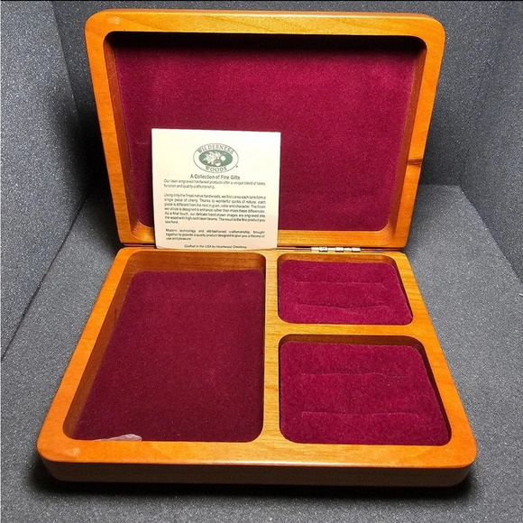 Wilderness Woods Lot Of 3 Jewelry Boxes Trinket Boxes Made In The Usa - Picture 4 of 10